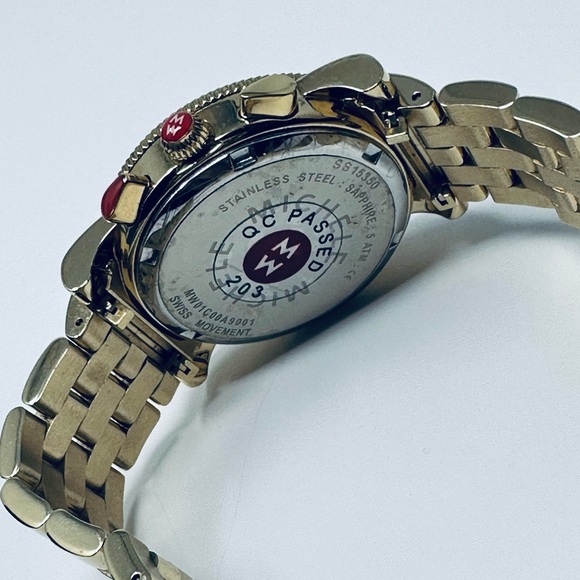 MICHELE SPORT SAIL GOLD 38MM WATCH - Picture 8 of 10